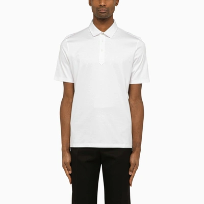 Brunello Cucinelli White Short-sleeved Polo Shirt Men