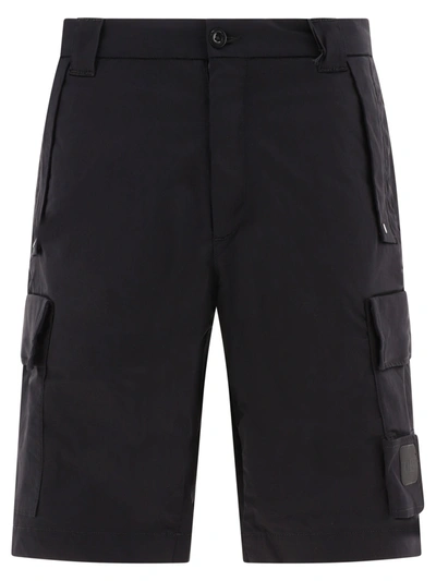 C.p. Company Stretch Bermuda Cargo Shorts In Black