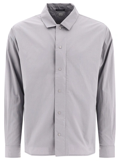 C.p. Company Gabardine Shirt In Gray