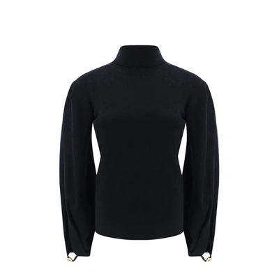 Chloé Wool Blend Pullover In Black