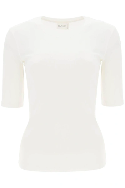 Closed Cotton & Modal T-shirt In White