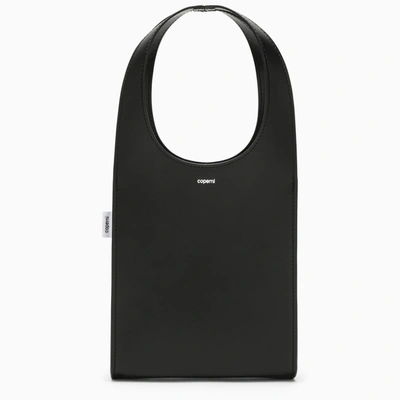 Coperni Micro Swipe Tote Bag Black Leather