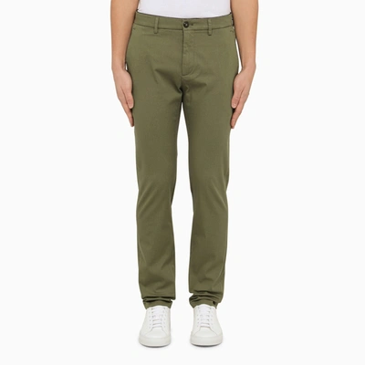 Department Five Department 5 Military Cotton Chino Trousers In Green