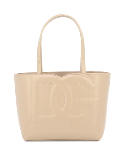 Dolce & Gabbana Powder Pink Leather Tote Bag