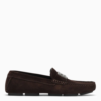 Dolce & Gabbana Navy Classic Driver Loafers In Blue