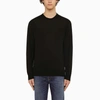 Drumohr Round Neck Long-sleeved Sweater In Black