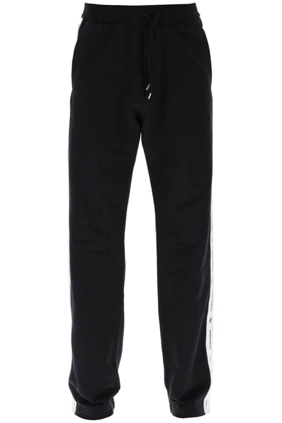 Dsquared2 Burbs Logo Band Sweatpants In Black