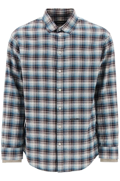 Dsquared2 Plaid-check Pattern Cotton Shirt In Multi-colored