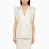 Federica Tosi Cotton Blend Double Breasted Waistcoat
