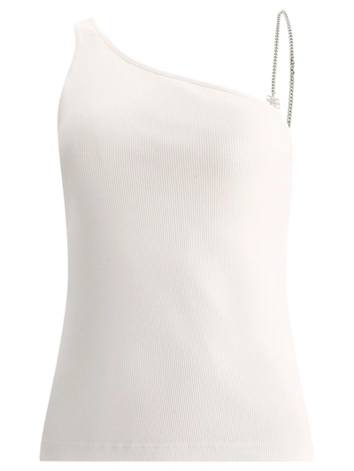 Givenchy Asymmetric Top With Chain Detail In White