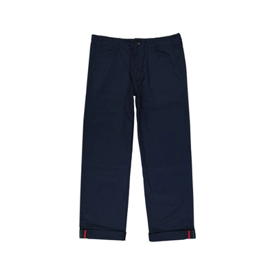Gucci Cotton Pants In Urban Blue