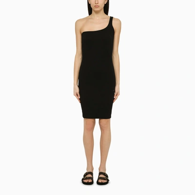 Isabel Marant Black One Shoulder Cotton Dress