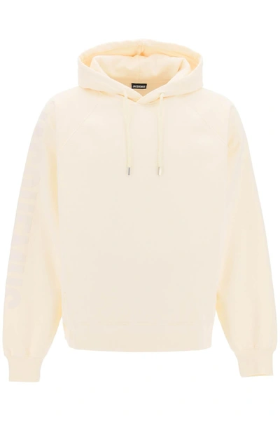 Jacquemus The Typo Hoodie In Neutro