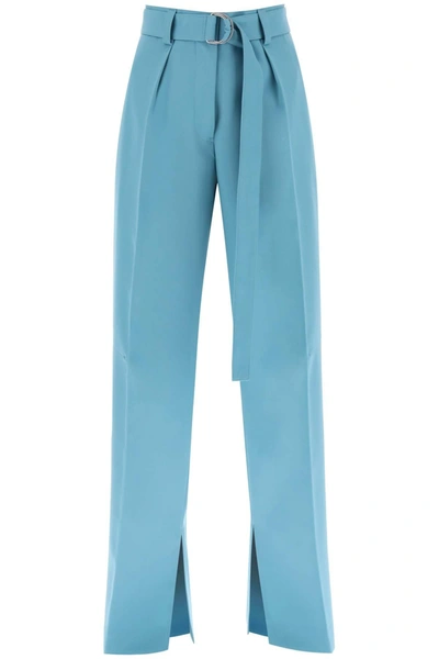 JIL SANDER JIL SANDER WIDE LEG PANTS IN LIGHT WOOL