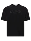 Lanvin Black Embroidered T-shirt