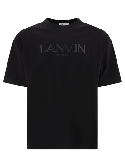 Lanvin Black Embroidered T-shirt