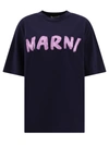 Marni Logo-print Cotton T-shirt In Black