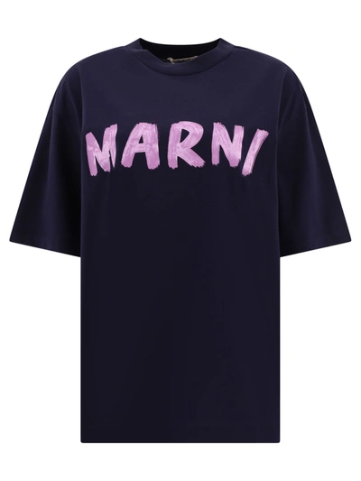 Marni T-shirt In Blue