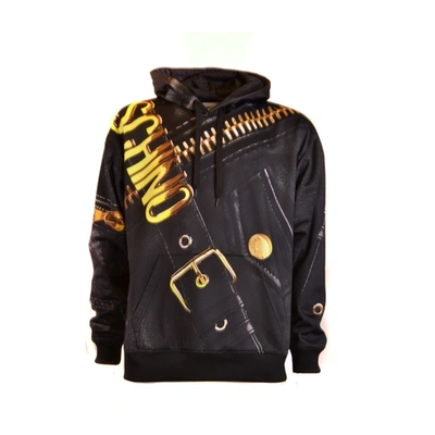 Moschino Couture Logo Hooded Sweatshirt In Black