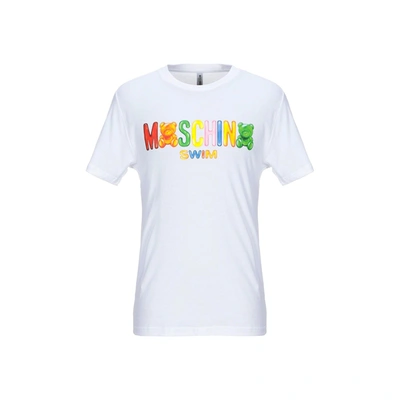Moschino Swim Gummy Logo T-shirt In White