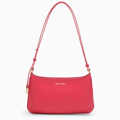Palm Angels Giorgina Fuchsia Leather Shoulder Bag In Red