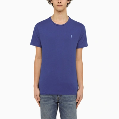 Polo Ralph Lauren Classic Royal Blue T Shirt In Brown