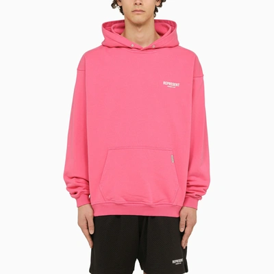 Represent Bubble Pink Hoodie With Logo In Bubblegum Pink
