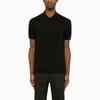 ROBERTO COLLINA ROBERTO COLLINA BLACK COTTON SHORT SLEEVED POLO