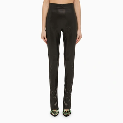 THE ANDAMANE THE ANDAMANE HOOLA BLACK LEATHERETTE LEGGINGS