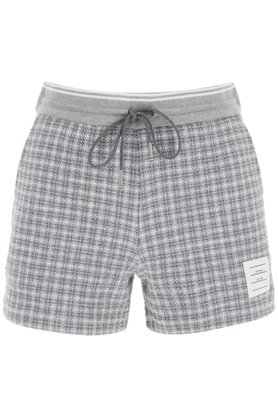 THOM BROWNE THOM BROWNE CHECK TWEED SWEATSHORTS