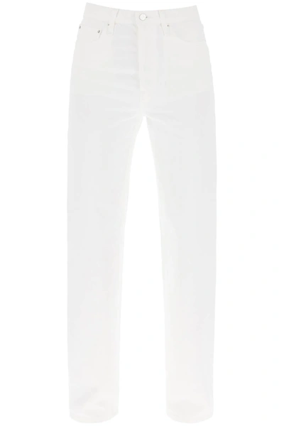 Totême Toteme Straight Cut Loose Jeans In White