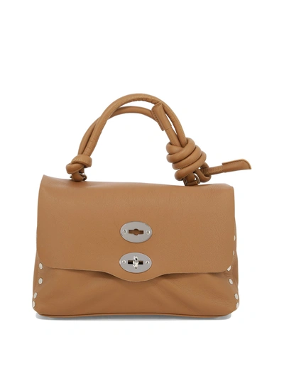 Zanellato Postina S Leather Handbag In Beige