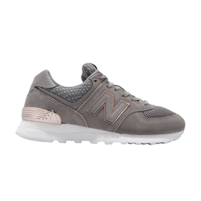 Pre-owned New Balance Wmns 574 'grey White Rose Gold'