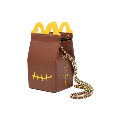 Pre-owned Cactus Jack By Travis Scott X Mcdonalds Smile Clutch 'brown'
