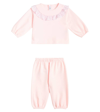 Il Gufo Baby Set Aus Sweatshirt Und Jogginghose In Pink