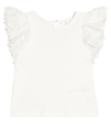 CHLOÉ CHLOÉ KIDS EMBROIDERED COTTON TOP