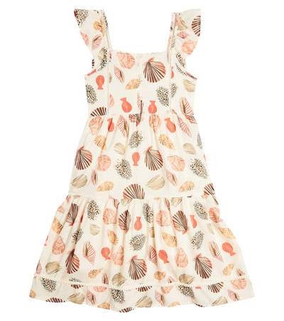 Scotch & Soda Kids' Printed Cotton-blend Dress In Multicoloured