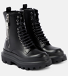 DOLCE & GABBANA LEATHER COMBAT BOOTS