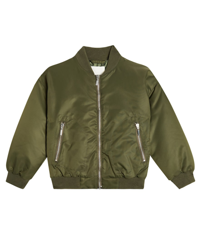 The New Society Kids' Joshua Bomber Jacket In Green