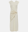 JIL SANDER VIRGIN WOOL WRAP DRESS