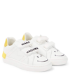 MARC JACOBS PRINTED LEATHER SNEAKERS