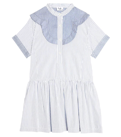 Il Gufo Kids' Denim Dress In Blue