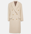 Acne Studios Double-breasted Wool-blend Coat In Neutrals