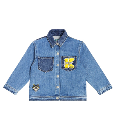 Kenzo Kids' Denim Jacket In Bleach