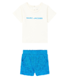 MARC JACOBS BABY LOGO T-SHIRT AND SHORTS SET