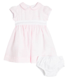 IL GUFO BABY LINEN DRESS AND BLOOMERS SET