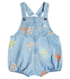 THE NEW SOCIETY BABY BURBANK EMBROIDERED DENIM PLAYSUIT