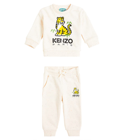 Kenzo Kids' Baby Kotora Sweatshirt And Sweatpants Set In Neutrals
