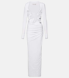 CHRISTOPHER ESBER VENUS PLUNGE JERSEY MAXI DRESS