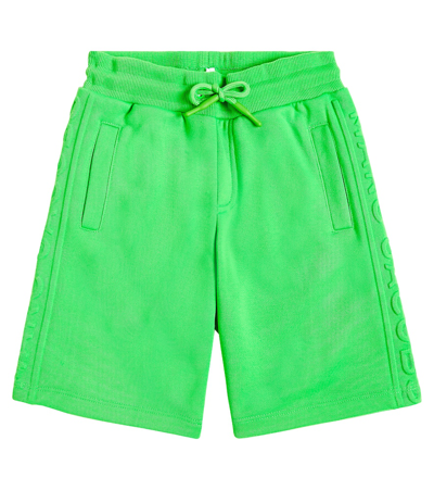 Marc Jacobs Kids' Logo-embossed Drawstring Shorts In Green